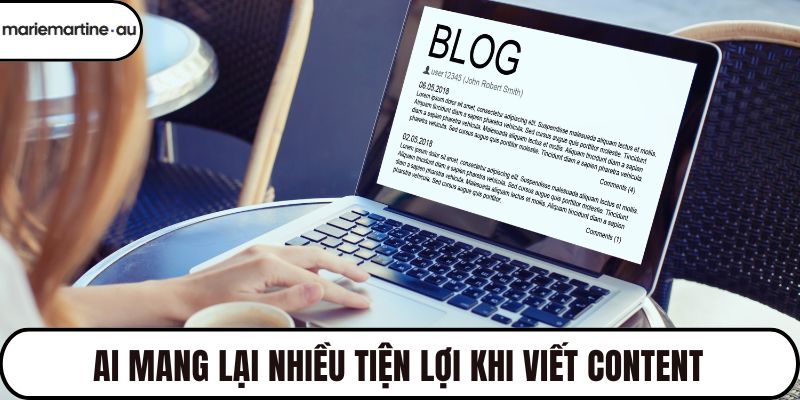 AI mang lại nhiều tiện lợi khi viết content