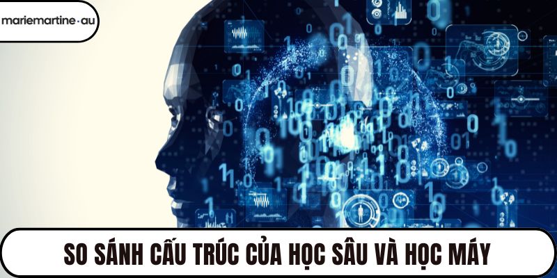 So sánh cấu trúc của học sâu và học máy